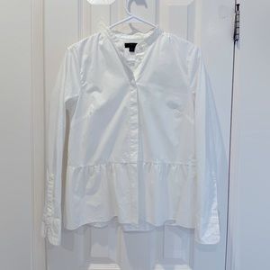 J.Crew cotton shirt with frill